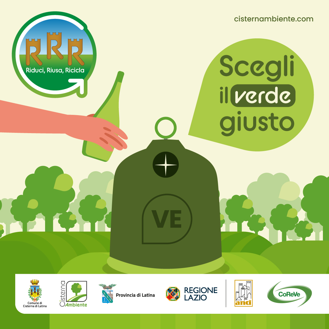Scegli il verde giusto - campagna sensibilizzazione vetro